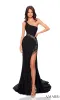 Amarra One-Shoulder Cut-Out Long Prom Dress 88791 sold by PromGirl