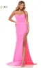 Bead-Trimmed Strapless Long Prom Dress 3167 sold by PromGirl