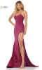 Bead-Trimmed Strapless Long Prom Dress 3167 sold by PromGirl