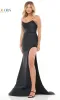 Bead-Trimmed Strapless Long Prom Dress 3167 sold by PromGirl
