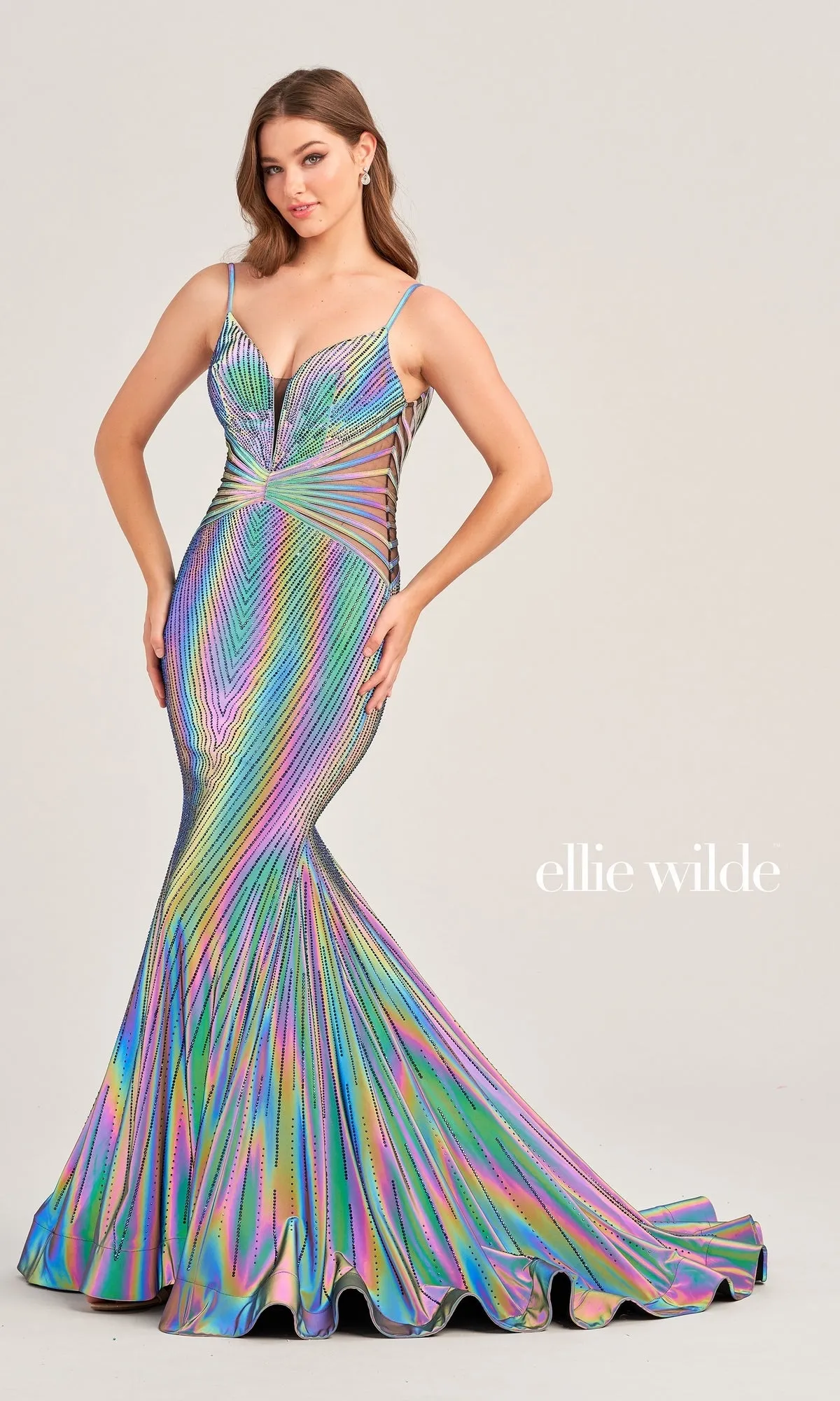 Ellie Wide Mermaid Supernova Prom Dress EW35704 sold by PromGirl