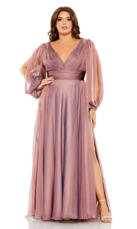 Long Plus-Size Formal Dress 68431 by Mac Duggal sold by PromGirl