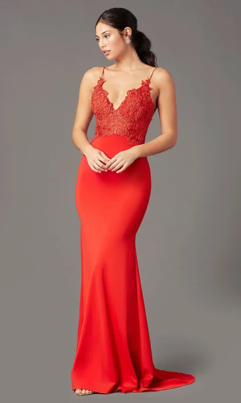 PromGirl Embroidered-Bodice Formal Prom Dress sold by PromGirl