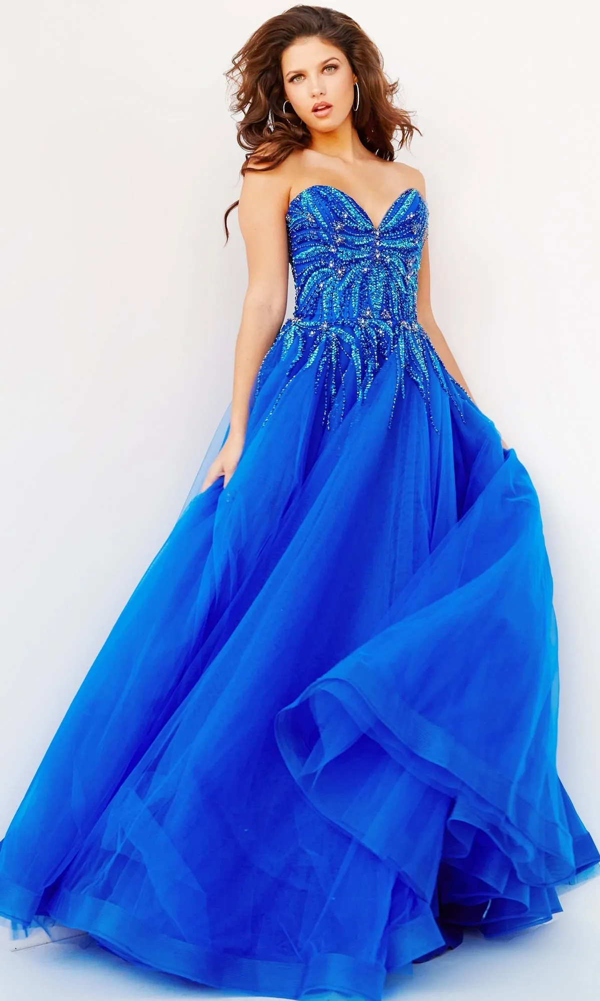 Jovani Strapless Sweetheart Long Prom Gown 07946 sold by PromGirl product image thumbnail 4