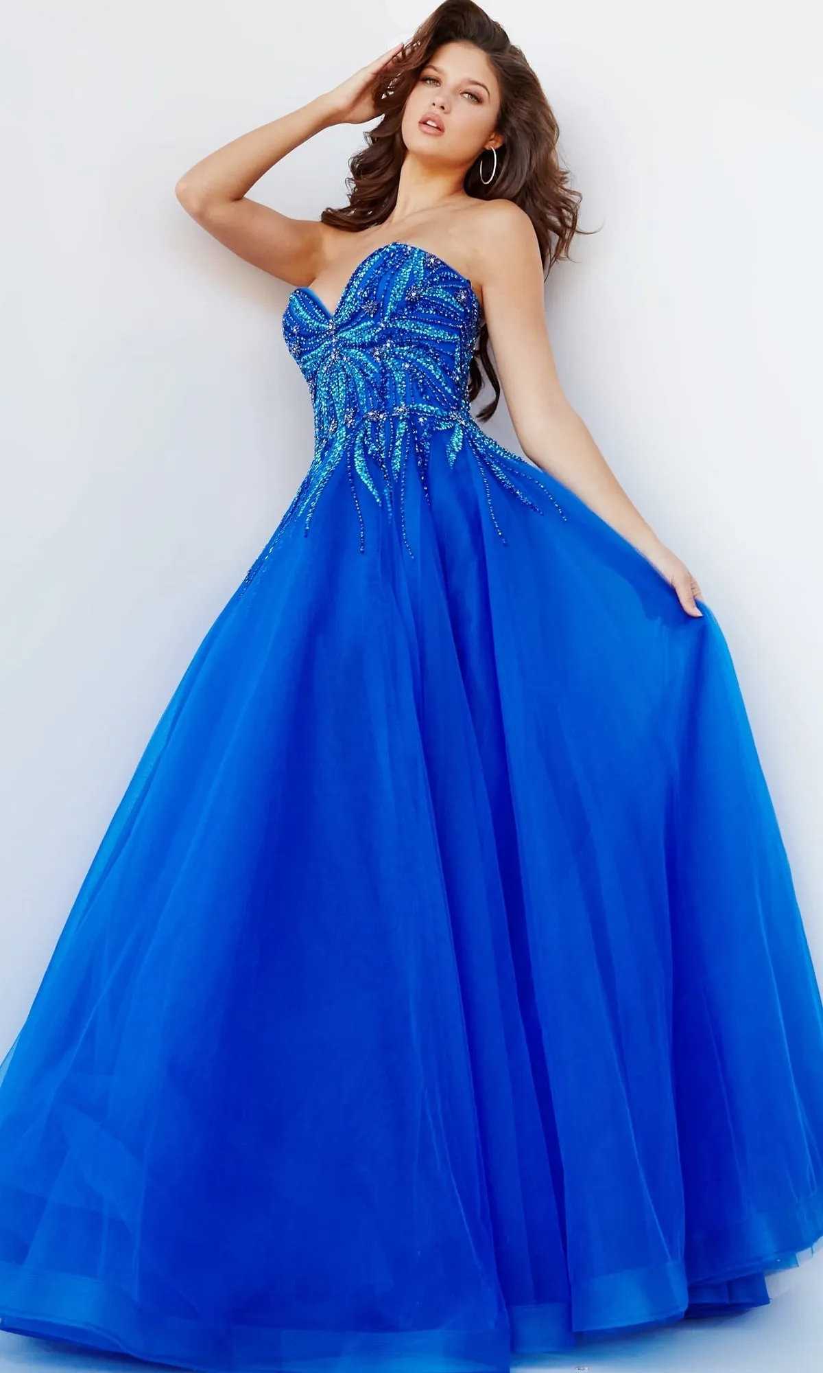Jovani Strapless Sweetheart Long Prom Gown 07946 sold by PromGirl product image thumbnail 3