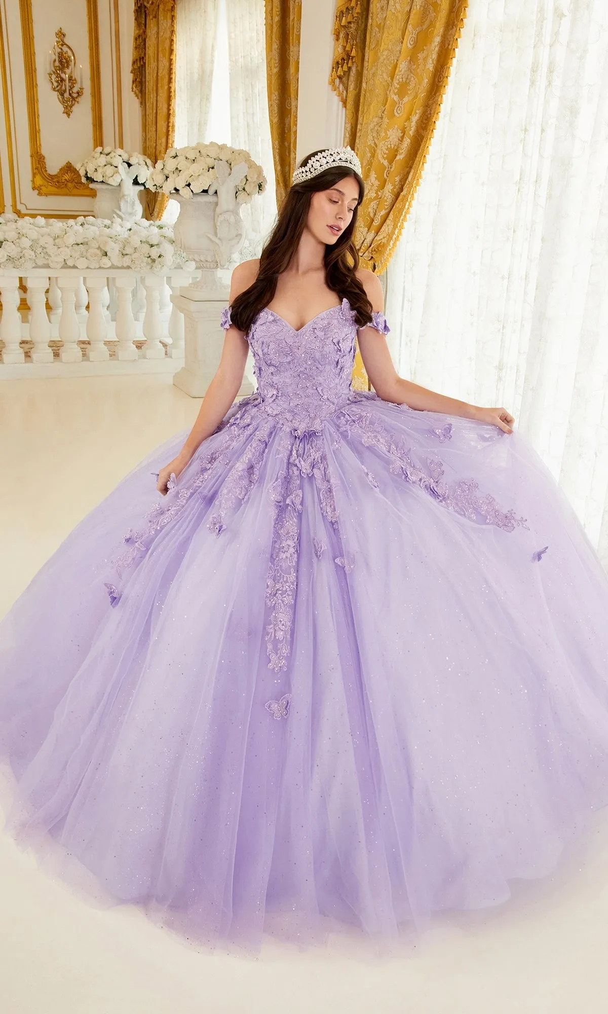 Ladivine 15709 Lavender Purple Quinceañera Dress sold by PromGirl