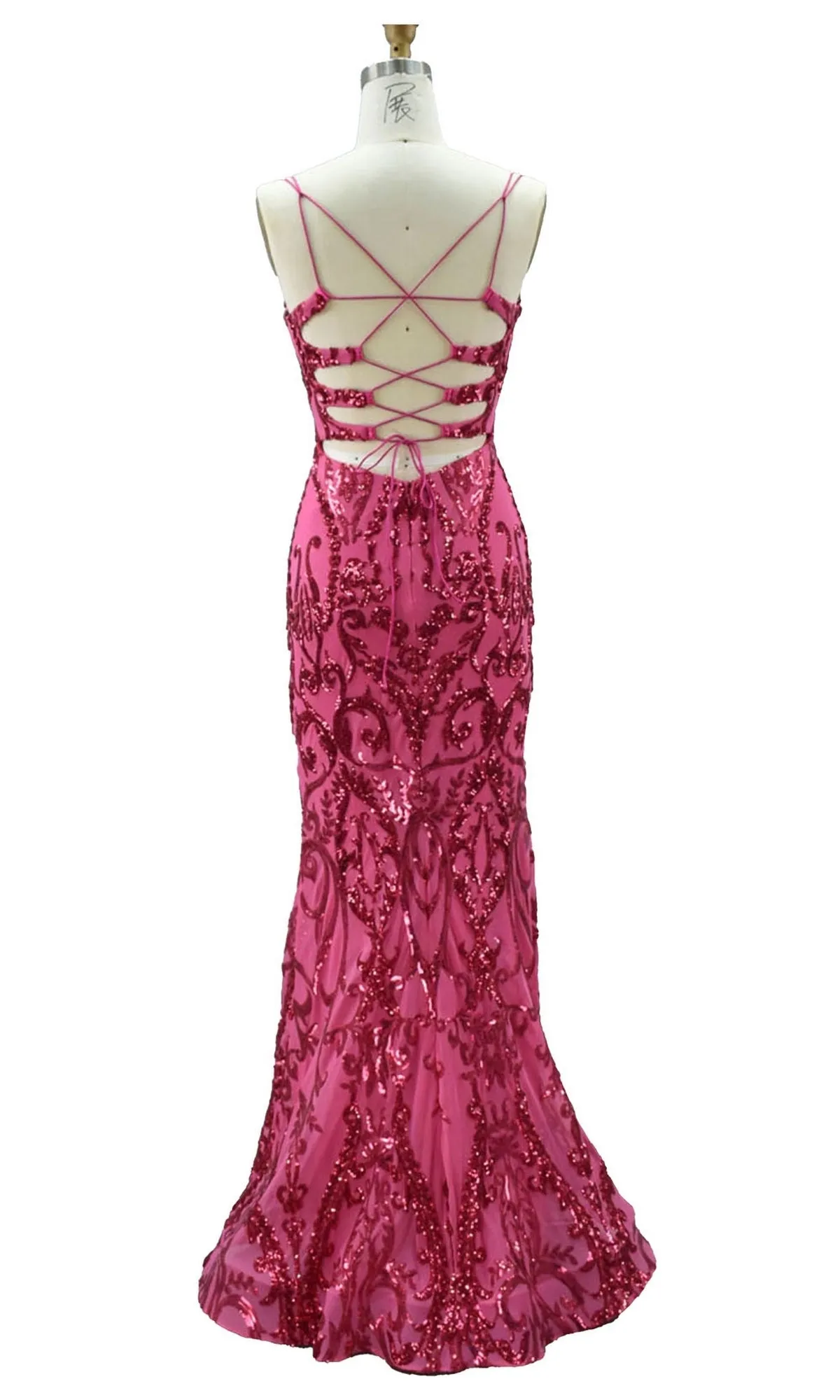Alyce Sequin-Print Long Prom Dress 61495 sold by PromGirl product image thumbnail 2