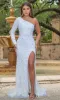 Shoulder-Drape Long Prom Dress: Ava Presley 28578 sold by PromGirl