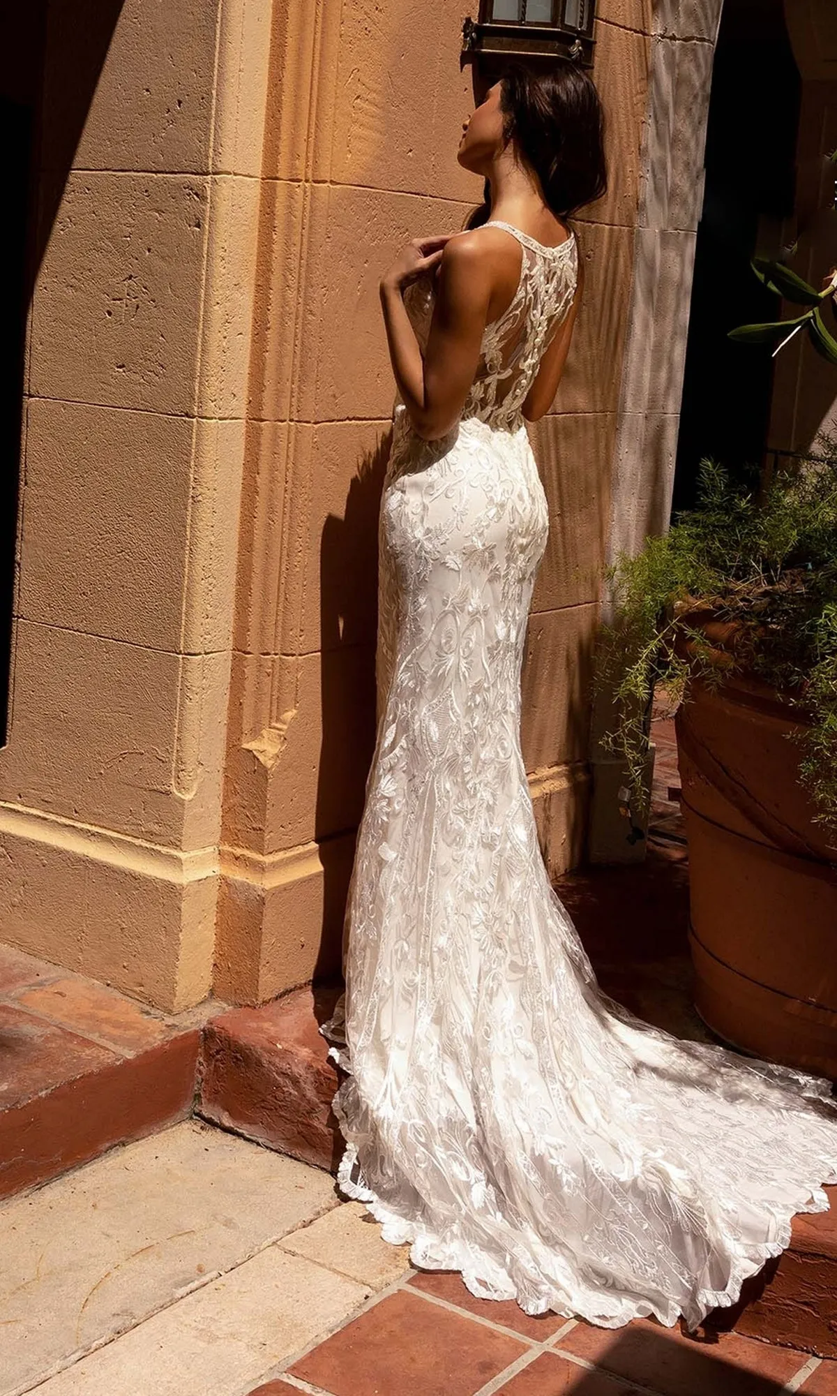 Long Wedding Dress 11132 by Primavera sold by PromGirl product image thumbnail 2
