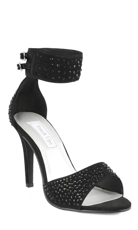 Open Toe 3.5in Black Heel 4096 sold by PromGirl