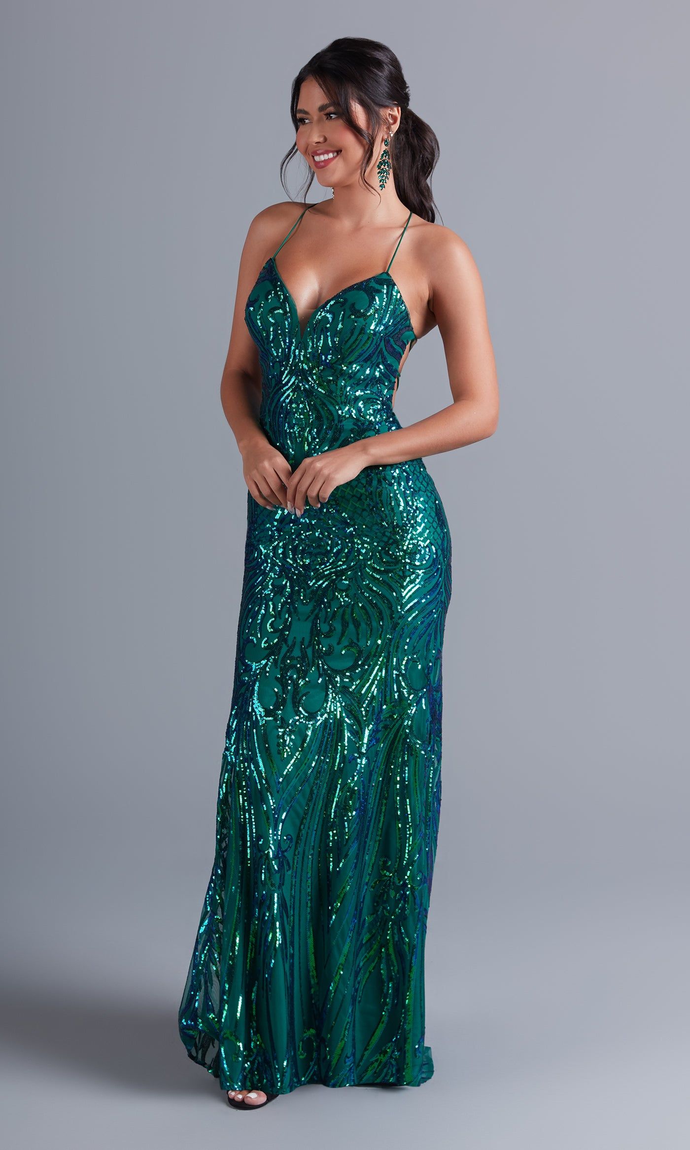 Long Emerald Green Prom Dress by PromGirl sold by PromGirl product image thumbnail 4