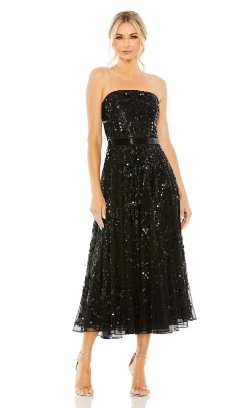 Strapless Wedding Guest Dress: Mac Duggal 93898 made by Mac Duggal