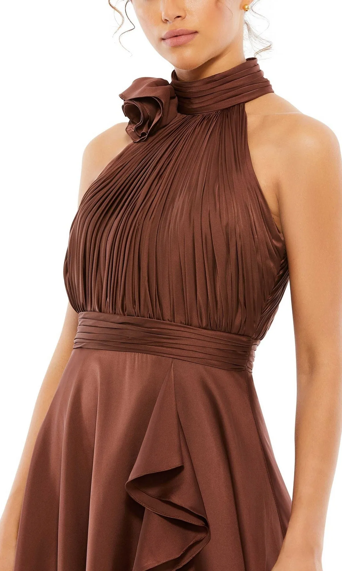 High-Low Wedding Guest Dress: Mac Duggal 49488 sold by PromGirl product image thumbnail 5