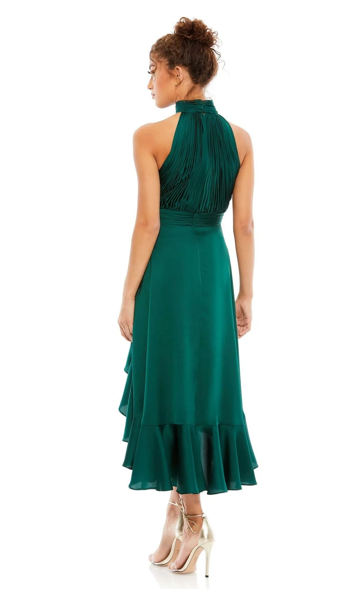 High-Low Wedding Guest Dress: Mac Duggal 49488 sold by PromGirl product image thumbnail 2