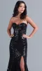 PromGirl Strapless Long Black Sequin Prom Dress sold by PromGirl