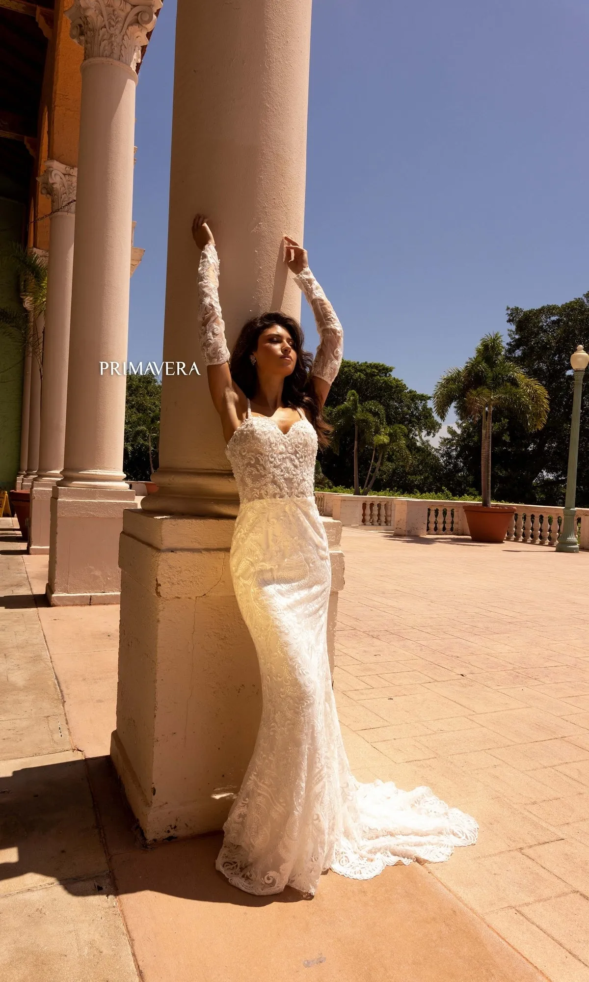 Long Wedding Dress 11131 by Primavera sold by PromGirl product image thumbnail 4