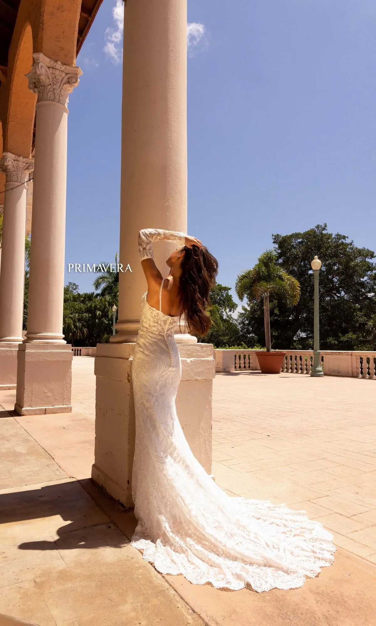 Long Wedding Dress 11131 by Primavera sold by PromGirl product image thumbnail 3