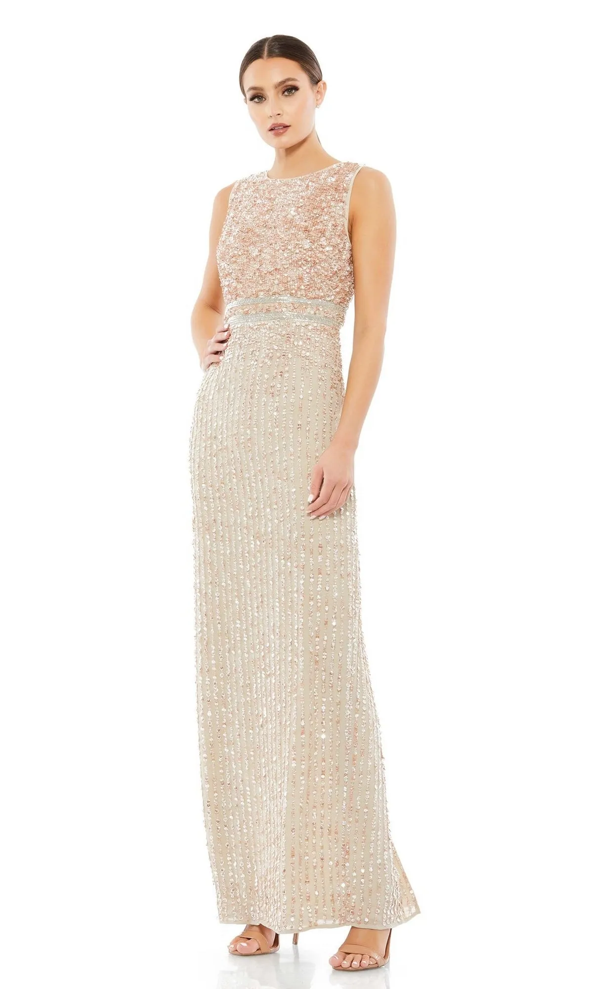 Sleeveless Sequin Formal Dress: Mac Duggal 93603 sold by PromGirl product image thumbnail 3