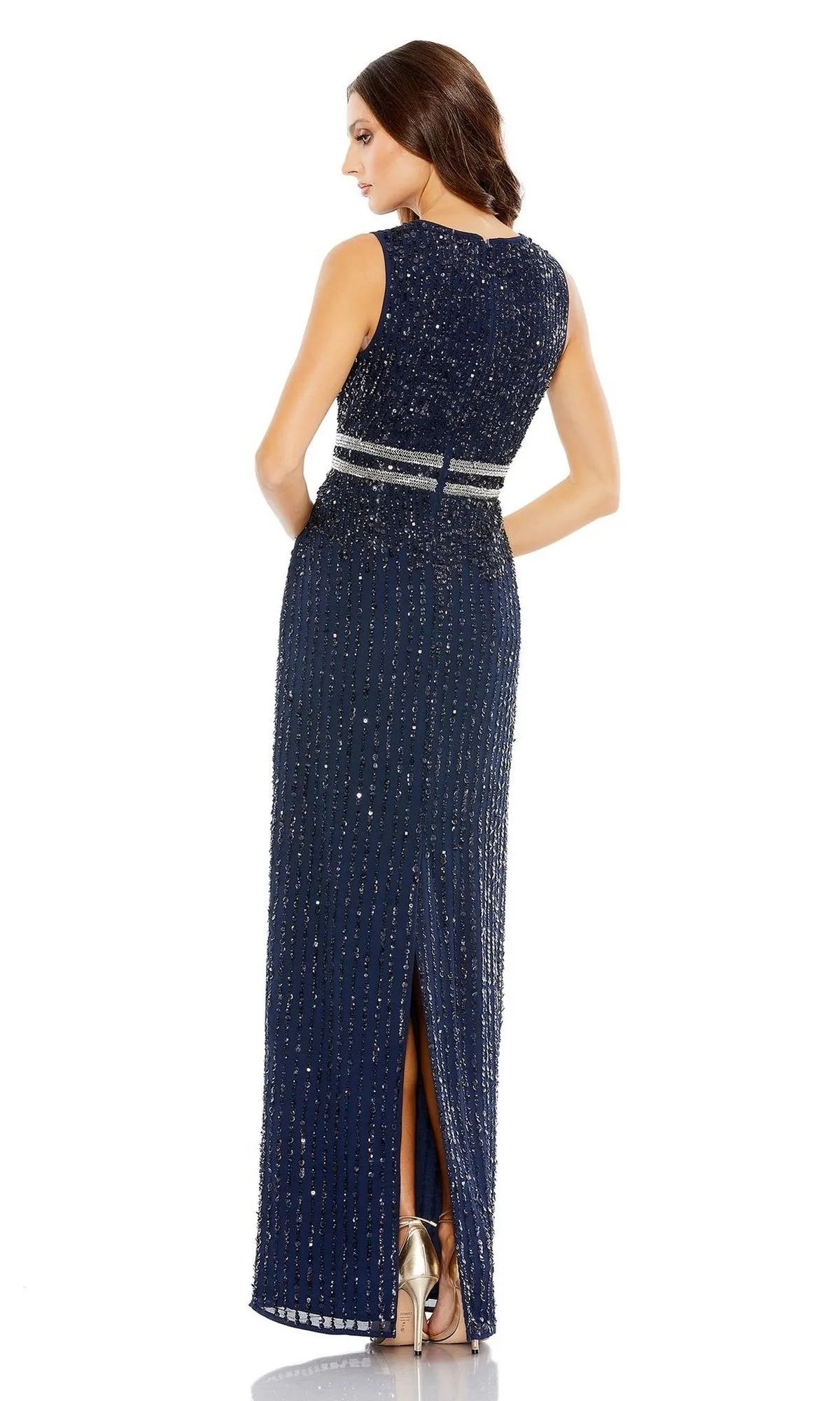 Sleeveless Sequin Formal Dress: Mac Duggal 93603 sold by PromGirl product image thumbnail 2