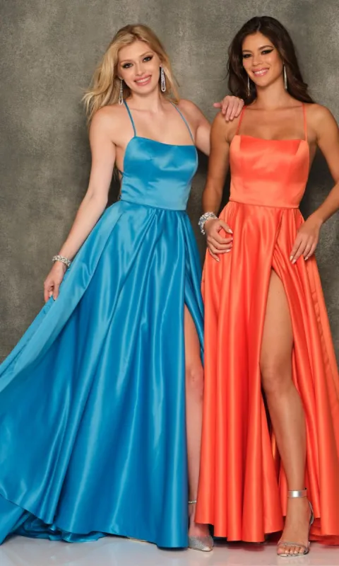 Dave & Johnny Backless Long Designer Prom Dress sold by PromGirl