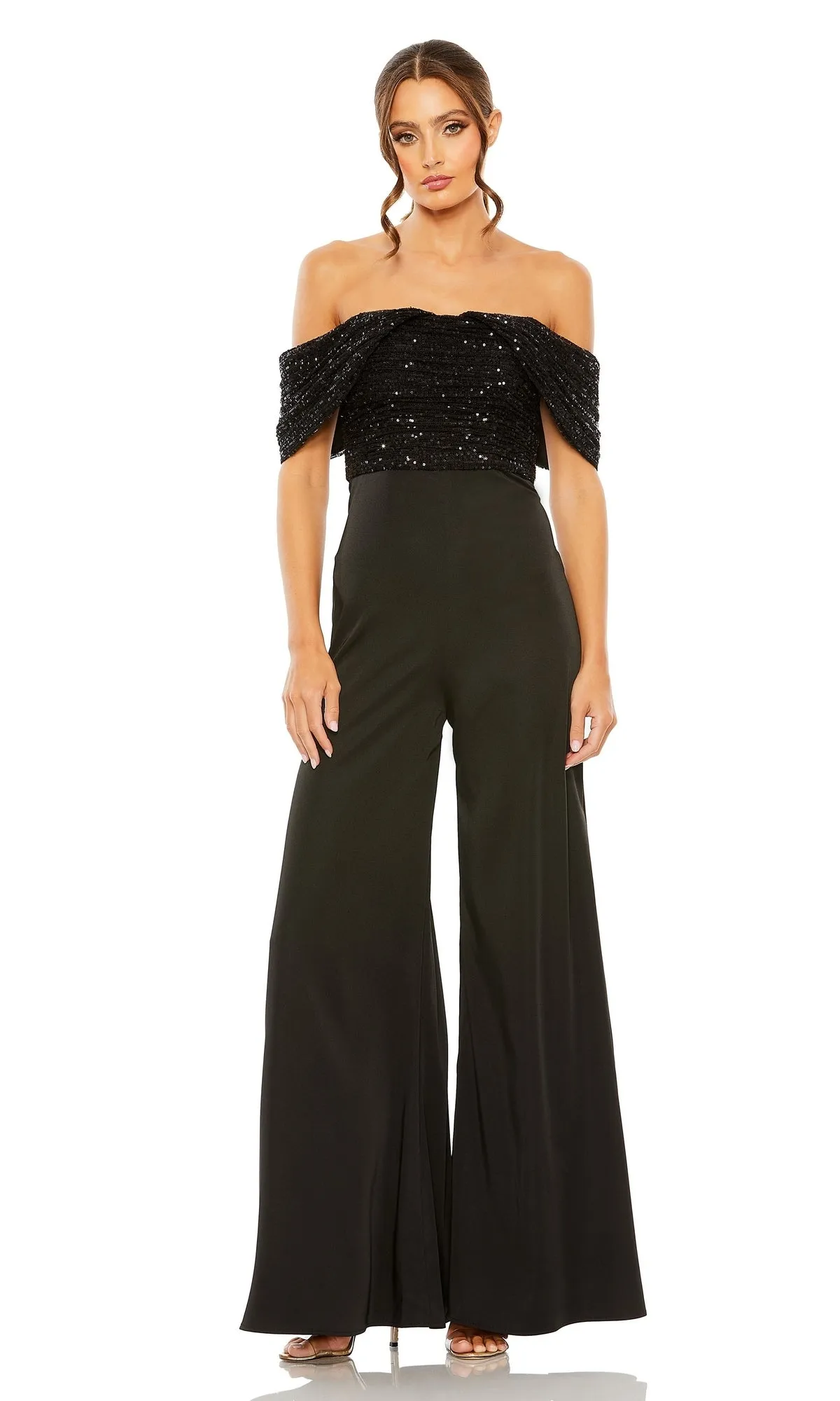 Black Formal Jumpsuit 11667 by Mac Duggal sold by PromGirl