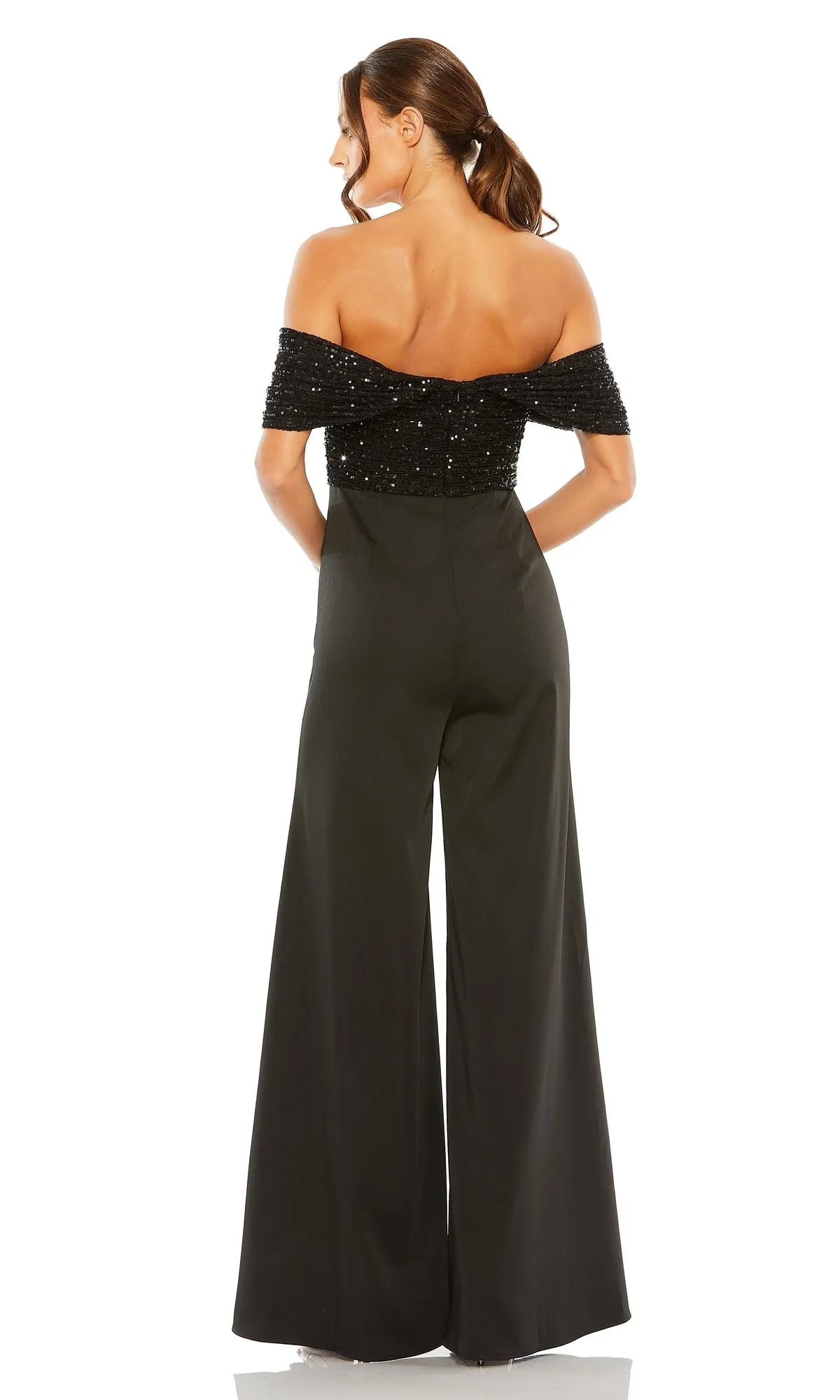 Black Formal Jumpsuit 11667 by Mac Duggal sold by PromGirl product image thumbnail 2