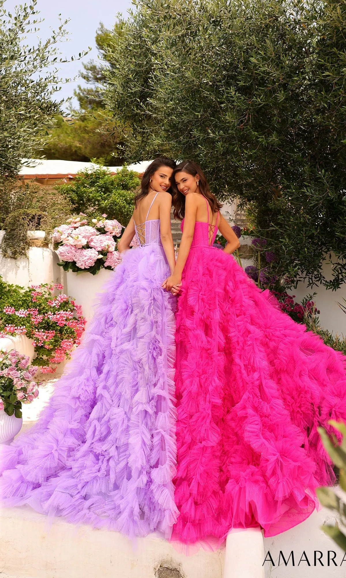 Amarra Ruffled Prom Ball Gown Dress 88785 sold by PromGirl product image thumbnail 2