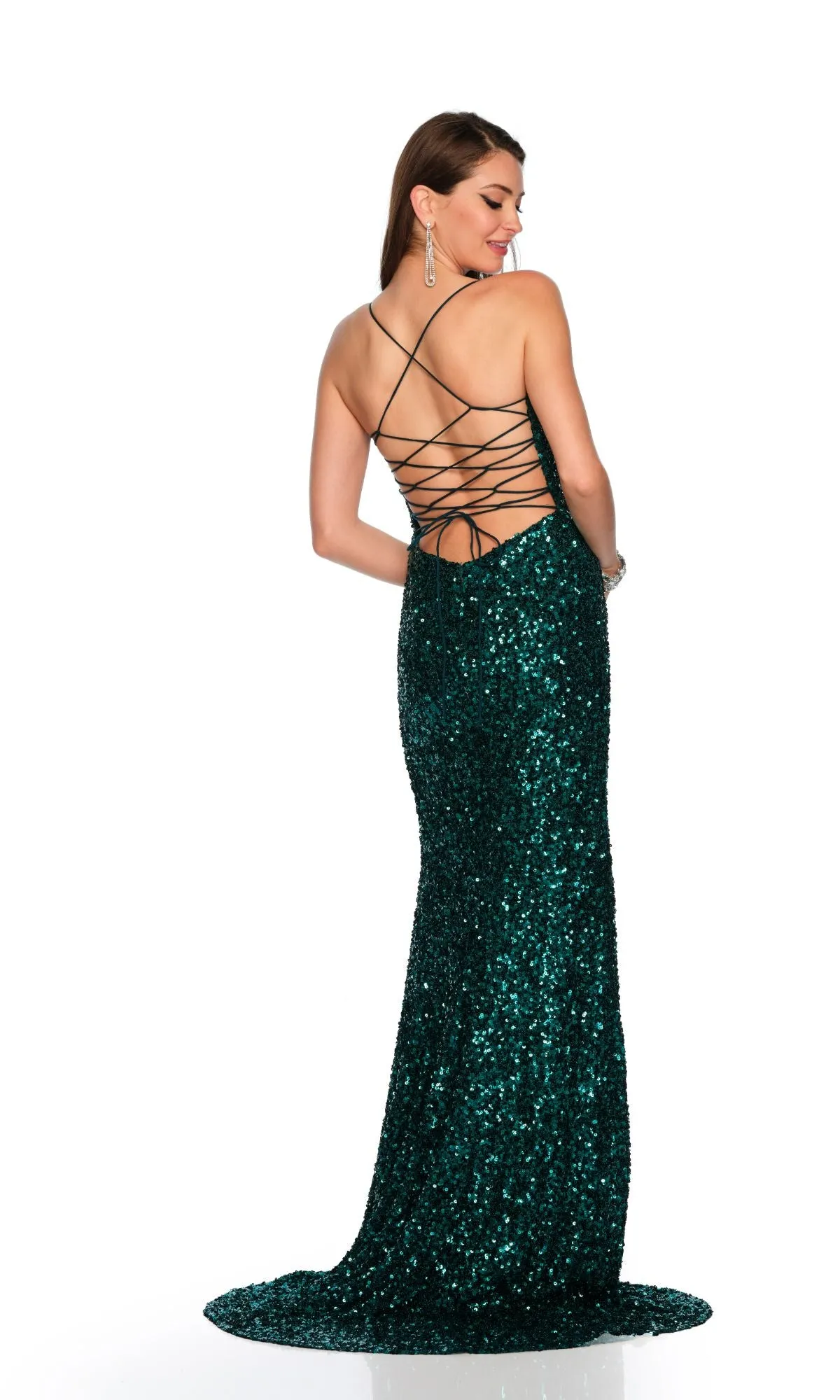 Tight Long Sequin Prom Dress: Dave & Johnny 11471 sold by PromGirl product image thumbnail 2