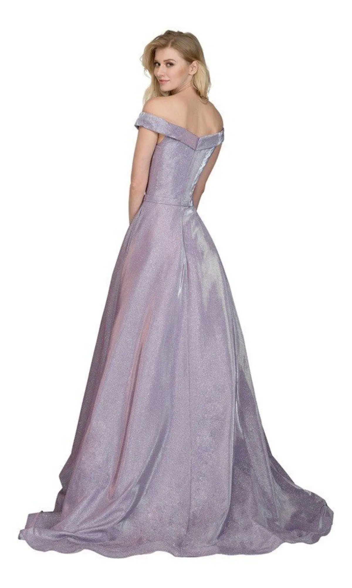 Off-Shoulder Long A-Line Prom Dress: Chicas BT9017 sold by PromGirl product image thumbnail 2