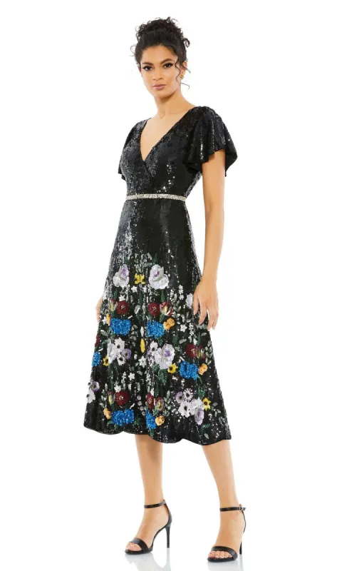 Short Wedding Guest Dress 93594 by Mac Duggal sold by PromGirl