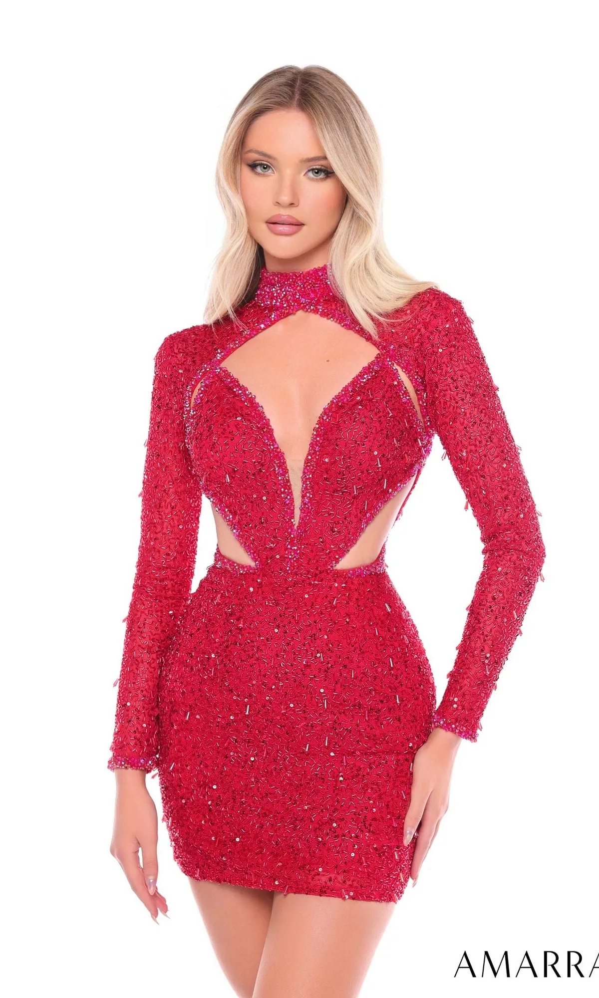 Short Homecoming Dress 88020 by Amarra sold by PromGirl product image thumbnail 3