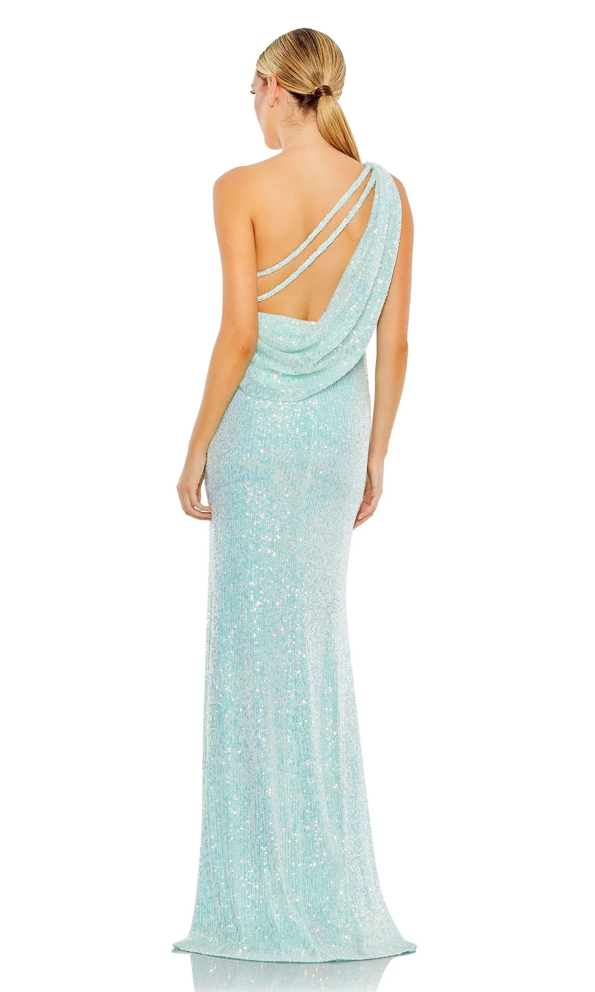 One-Shoulder Sequin Formal Gown: Mac Duggal 26990 sold by PromGirl product image thumbnail 2