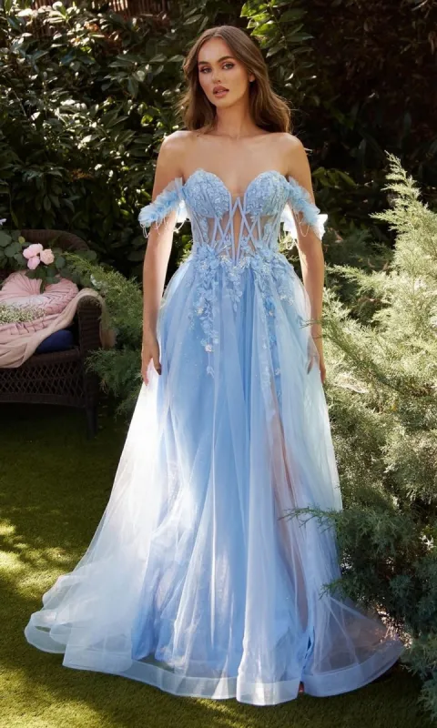 Off-Shoulder Prom Ball Gown: Andrea and Leo A1237 sold by PromGirl
