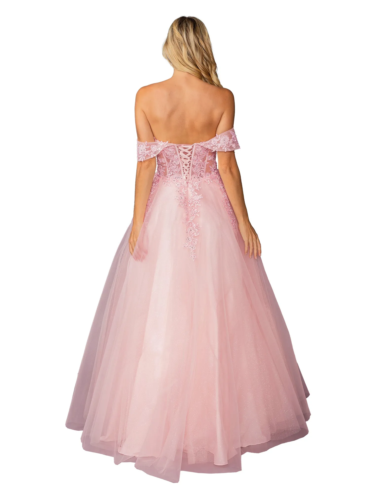 Off-Shoulder Prom Ball Gown: Dancing Queen 4429 sold by PromGirl product image thumbnail 2