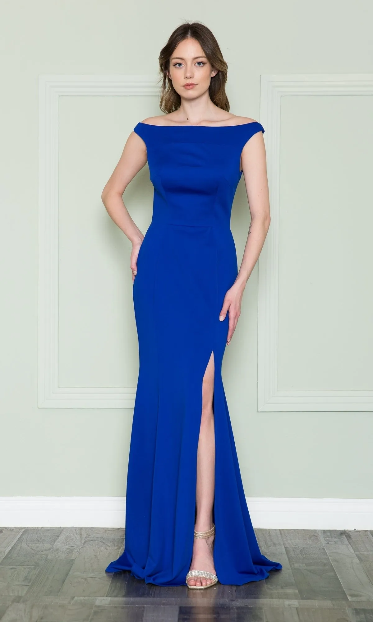 Off-the-Shoulder Classic Long Prom Dress 8724 sold by PromGirl product image thumbnail 5