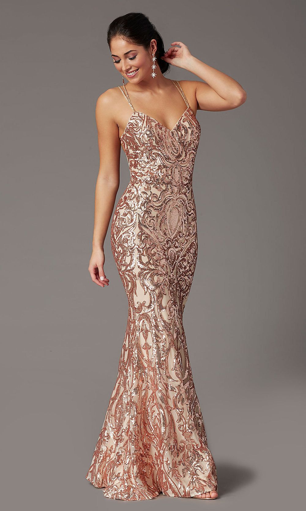 Long Sequin Open-Back Prom Dress by PromGirl sold by PromGirl product image thumbnail 3