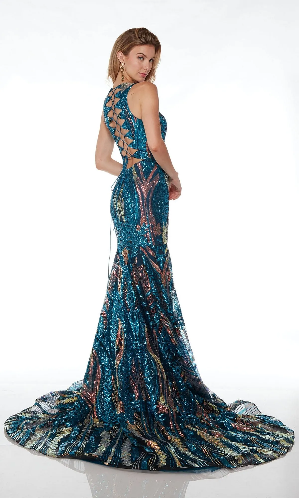 Long Prom Dress 61657 by Alyce sold by PromGirl product image thumbnail 4