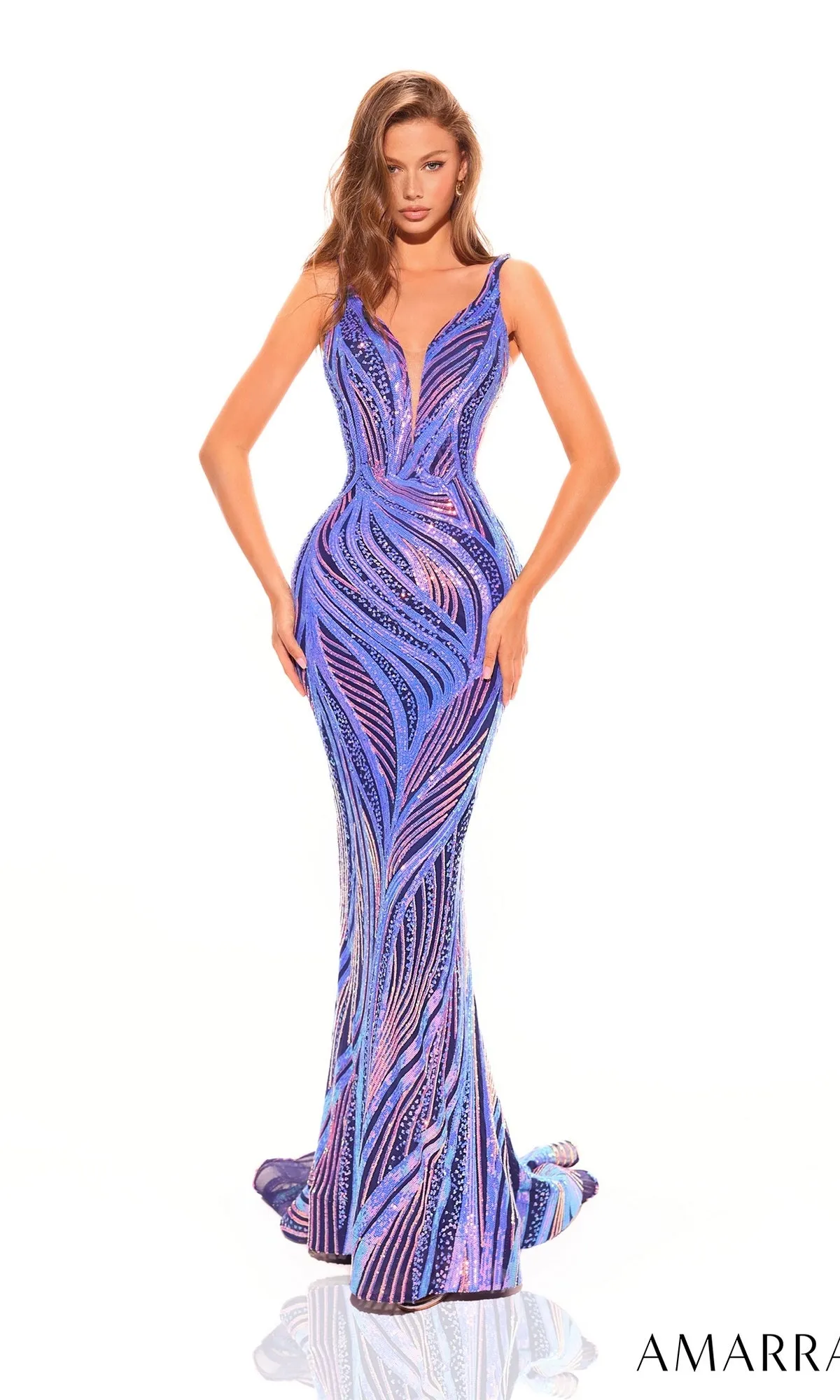 Amarra Long Prom Dress 88768 sold by PromGirl product image thumbnail 4