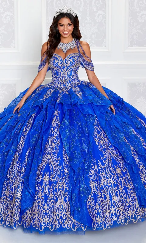 Princesa PR12274 Quinceañera Dress with Glitter made by PromGirl