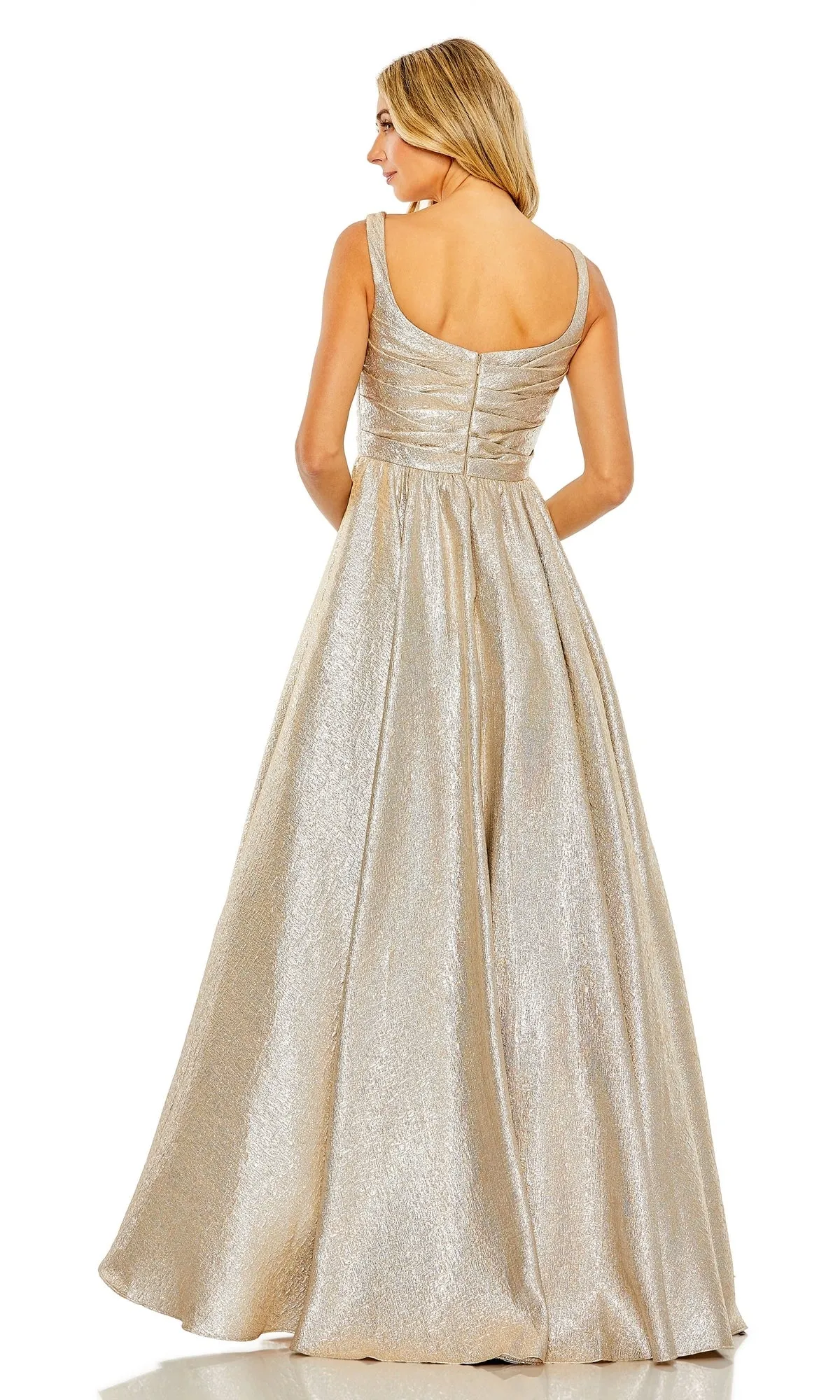 Long Glitter Prom Ball Gown: Mac Duggal 68349 sold by PromGirl product image thumbnail 4