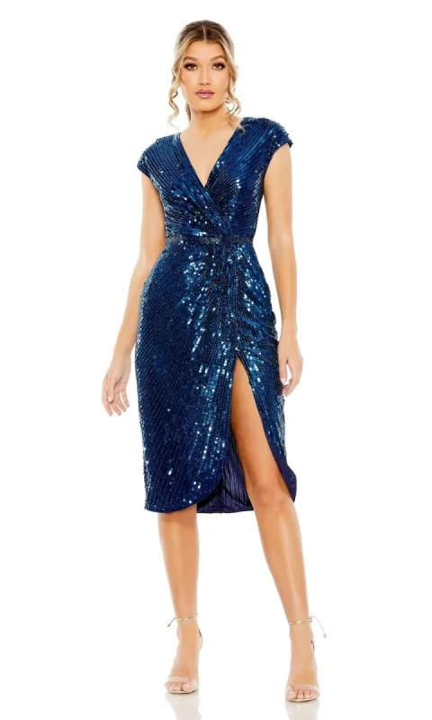 Knee Length Wedding Guest Dress 5777 by Mac Duggal sold by PromGirl