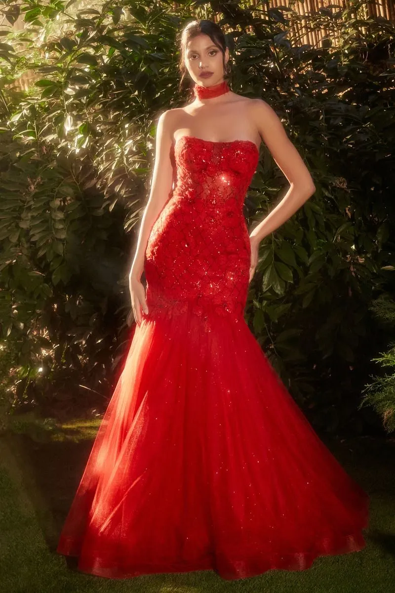 Red Prom Dress A1345 by Andrea and Leo sold by PromGirl