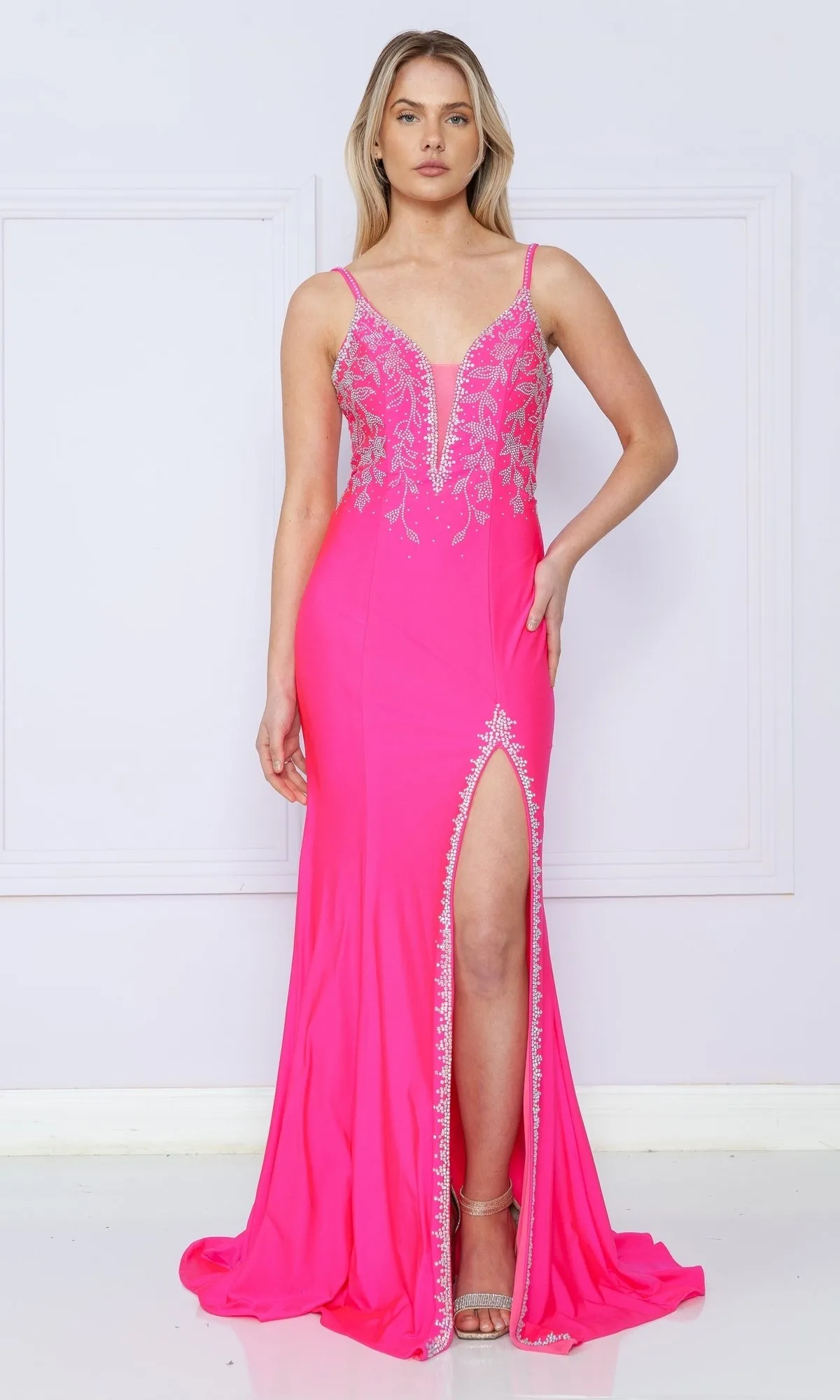 Backless Long Jersey Prom Dress: Poly USA 9120 sold by PromGirl product image thumbnail 4