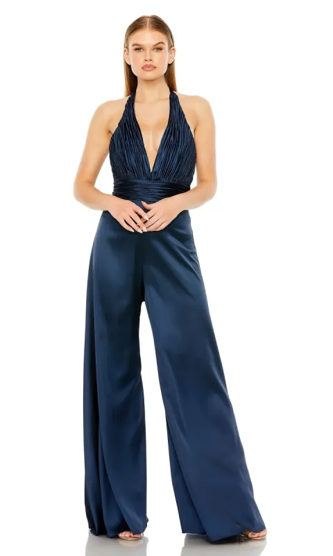 Mac Duggal Long Halter Formal Jumpsuit 49810 sold by PromGirl