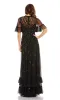 Short Sleeve Beaded Formal Gown: Mac Duggal 9199 sold by PromGirl