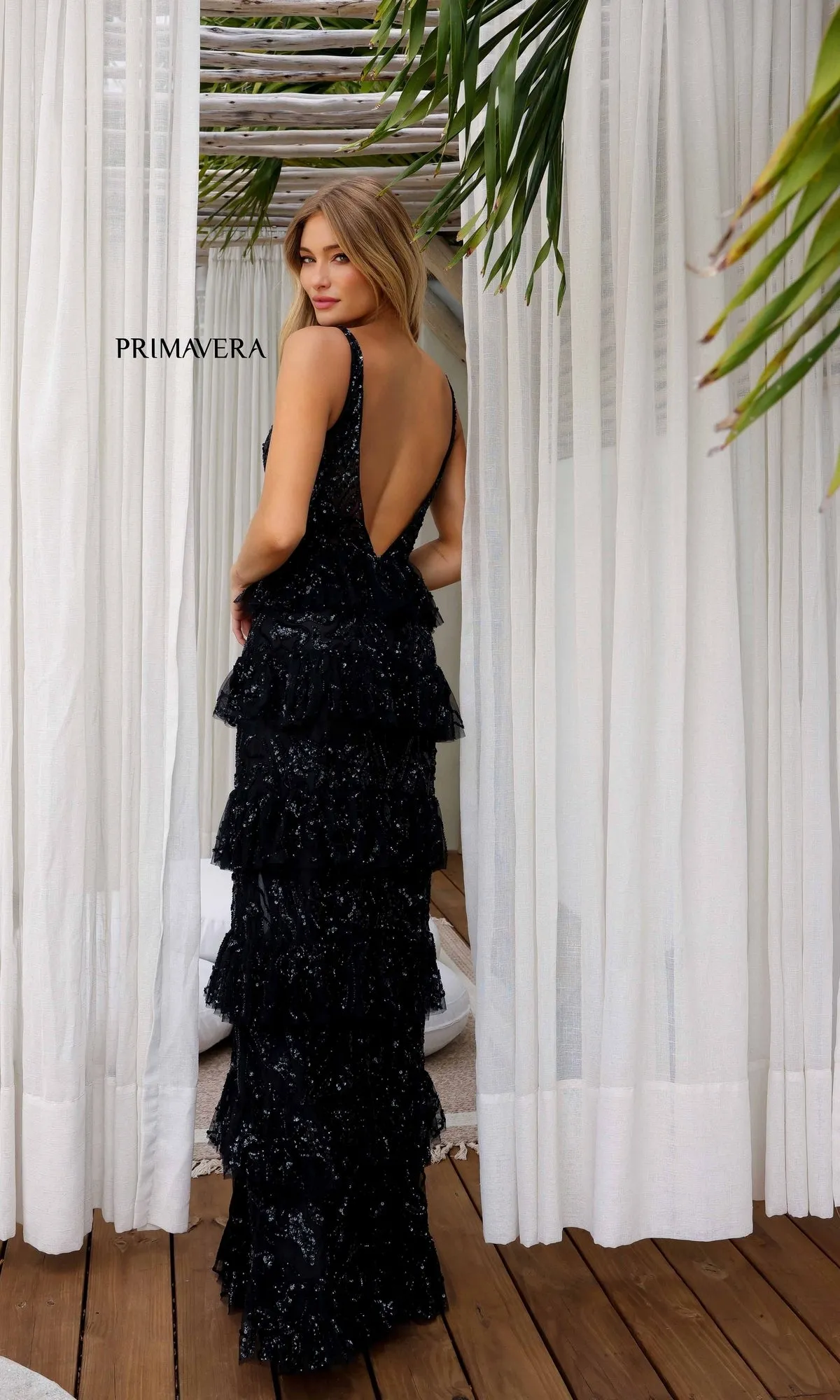 Long Formal Dress 4295 by Primavera sold by PromGirl product image thumbnail 2