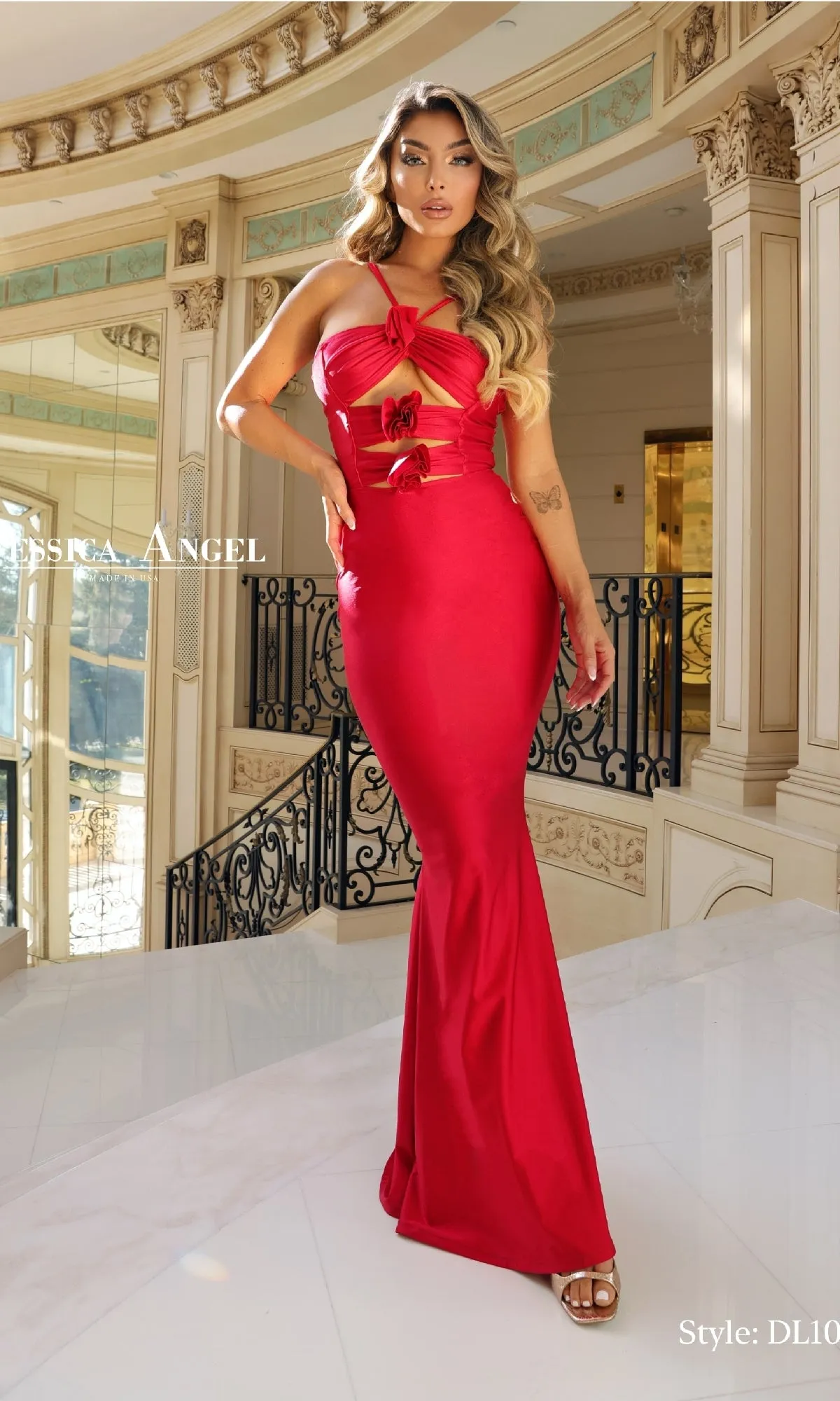 Cut-Out Long Formal Dress: Jessica Angel DL106 sold by PromGirl
