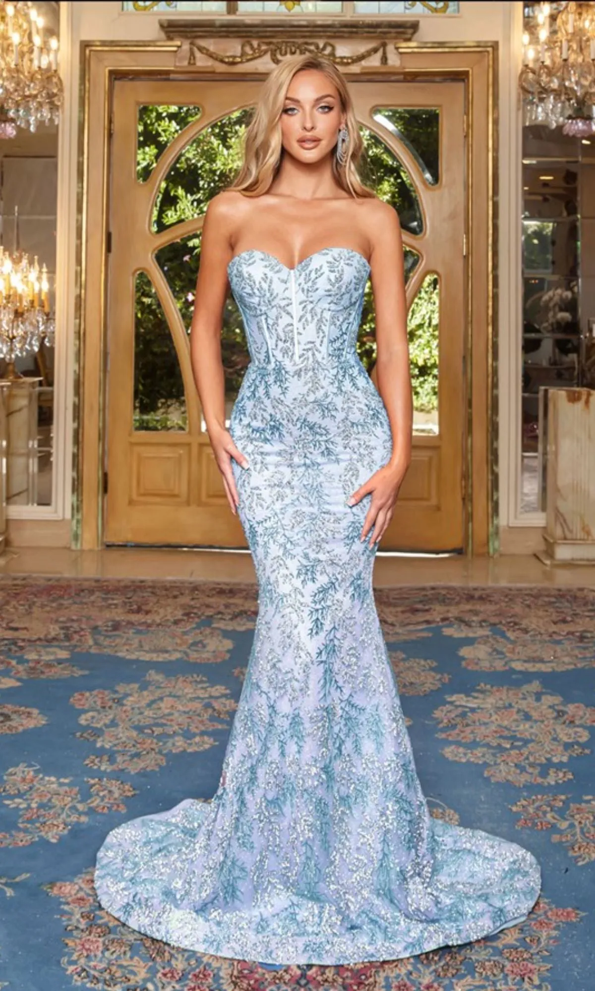 Long Prom Dress PS22061 by Portia and Scarlett sold by PromGirl product image thumbnail 3