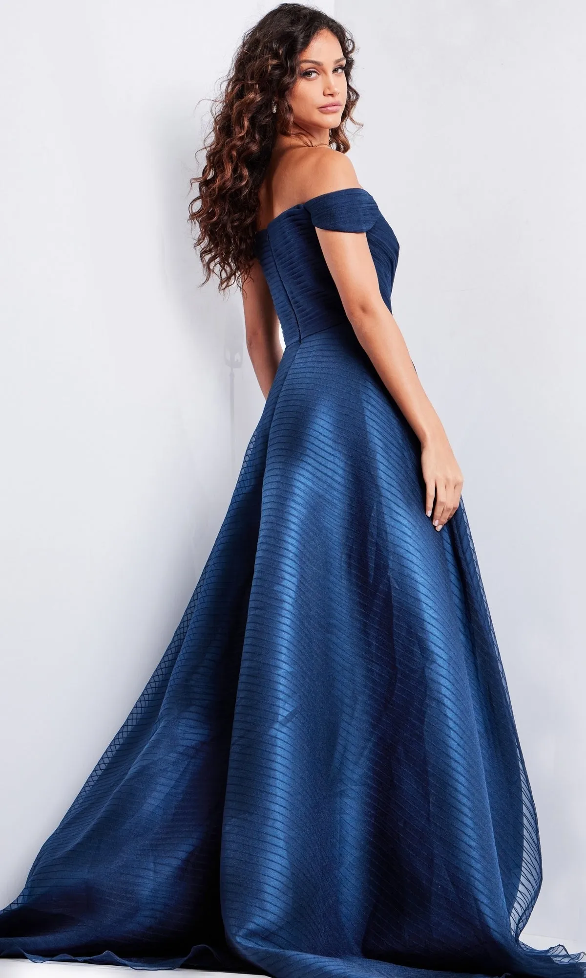 Off-Shoulder Long Prom Dress JVN23557 sold by PromGirl product image thumbnail 2