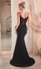 Long Black Formal Dress KV1100 by Ladivine sold by PromGirl